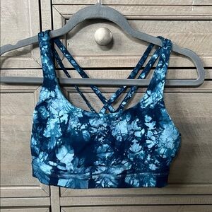Lululemon Athletica Navy Tie-Dye Sports Bra
